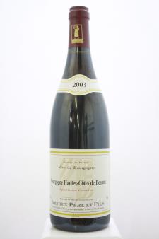Arnoux Père & Fils Bourgogne Hautes-Côtes de Beaune 2003