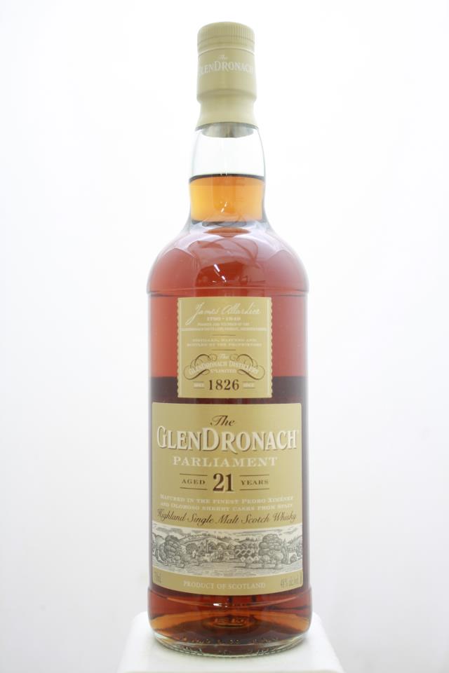 Glendronach Parliament Highland Single Malt Scotch Whisky 21-Years-Old NV