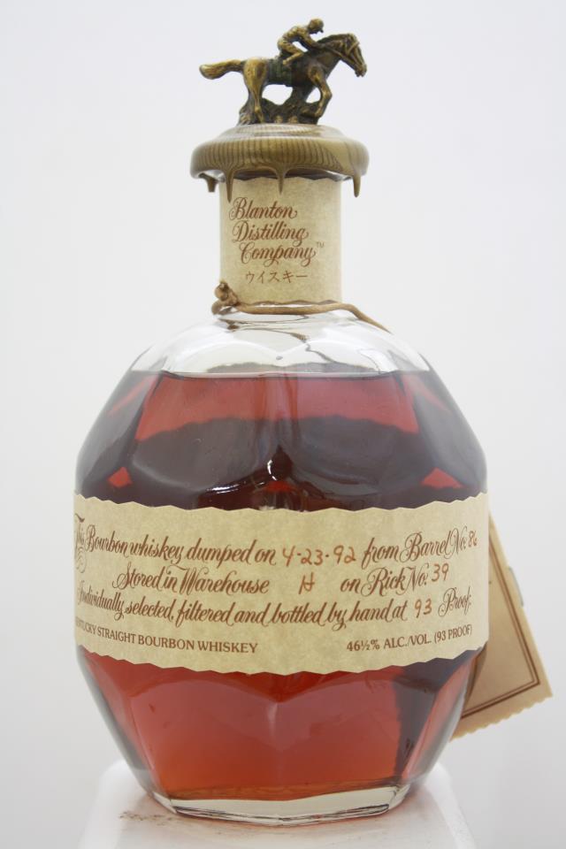 Blanton's Original Single Barrel Bourbon Whisky Takara Red Ink NV