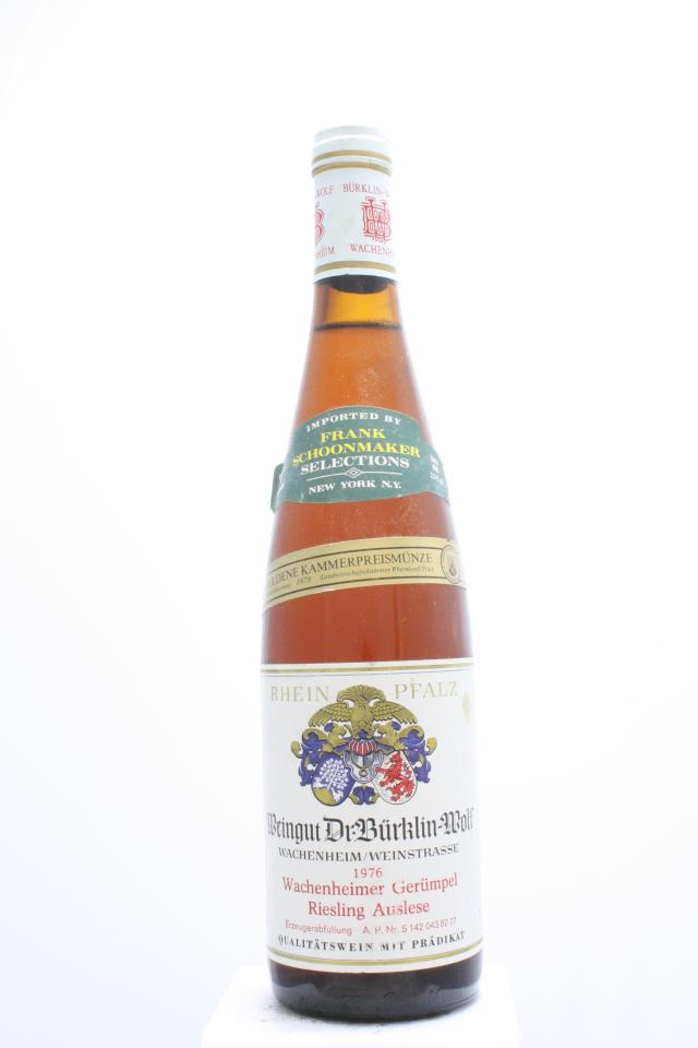 Burklin Wolf Wachenheimer Gerumpel Riesling Auslese #82 1976