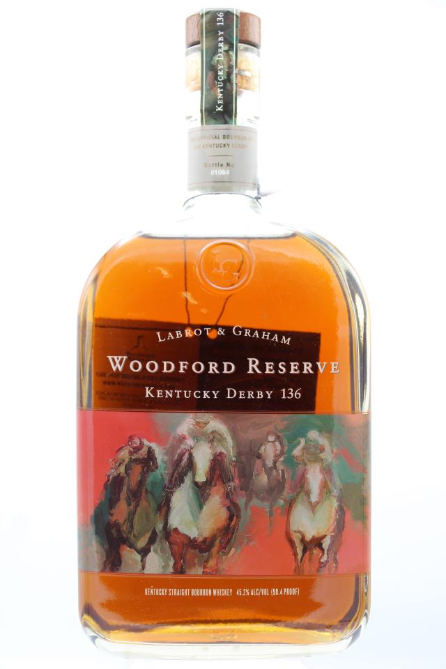 Woodford Reserve Kentucky Straight Bourbon Whiskey Labrot & Graham Kentucky Derby 136 NV