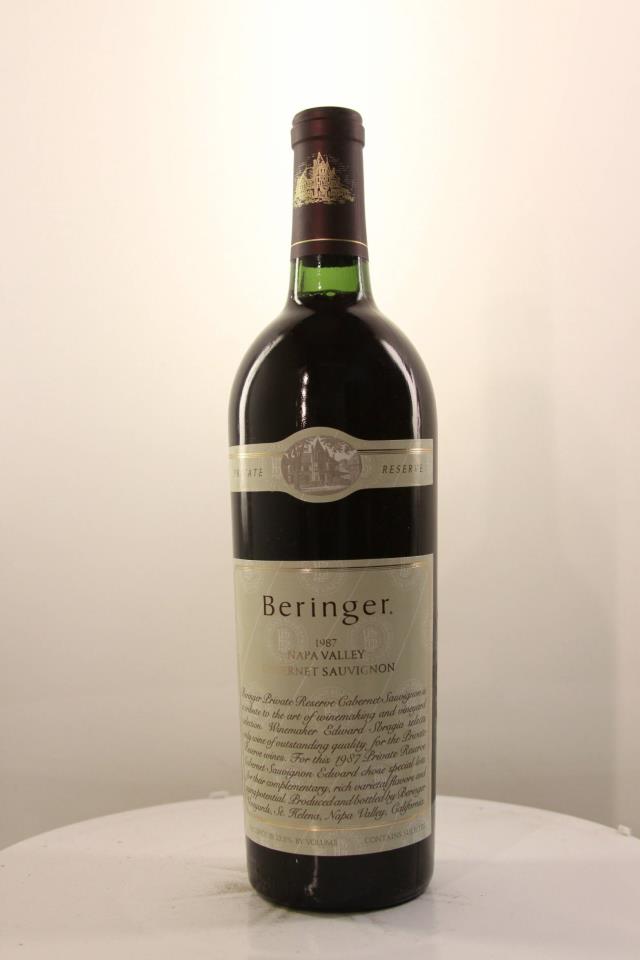 Beringer Vineyards Cabernet Sauvignon Private Reserve 1987