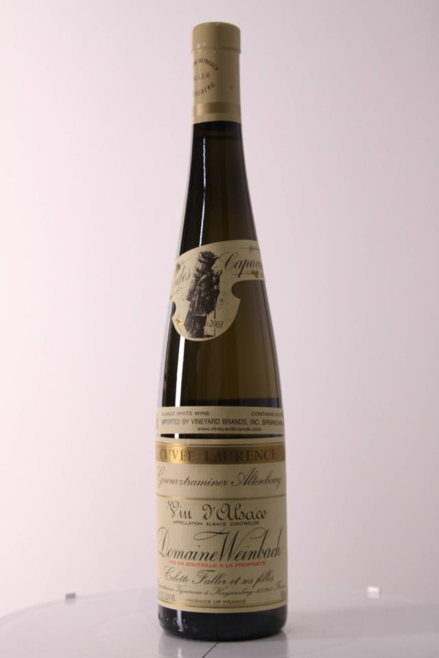 Domaine Weinbach Gewurztraminer Altenbourg Vin d'Alsace Collette Faller at ses Filles 2003