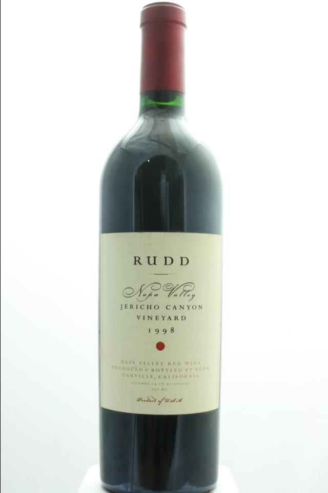 Rudd Estate Cabernet Sauvignon Jericho Canyon Vineyard 1998