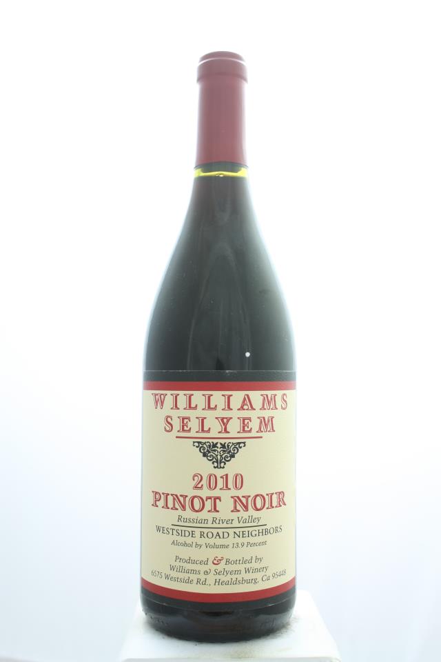 Williams Selyem Pinot Noir Westside Road Neighbors 2010