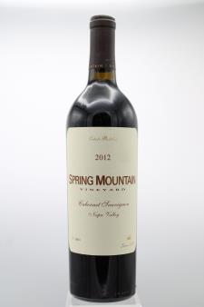 Spring Mountain Cabernet Sauvignon 2012