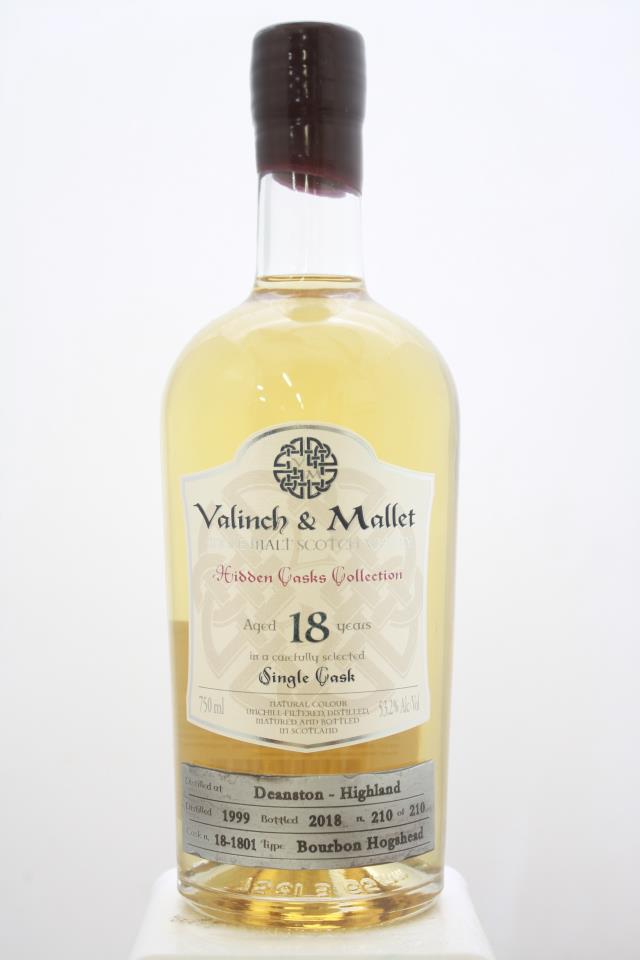 Valinch & Mallet Single Malt Scotch Whisky Hidden Casks Collection 18-Years-Old 1999