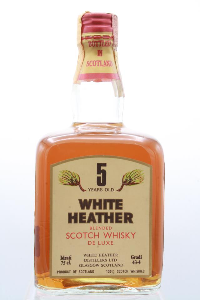 White Heather Blended Scotch Whisky De Luxe 5-Years-Old NV
