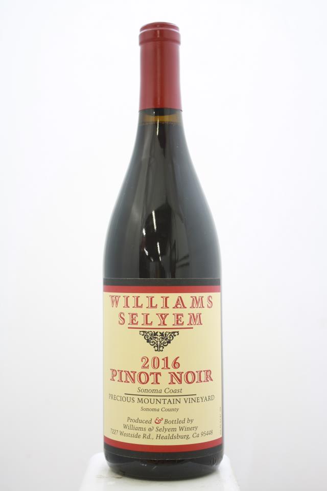 Williams Selyem Pinot Noir Precious Mountain Vineyard 2016