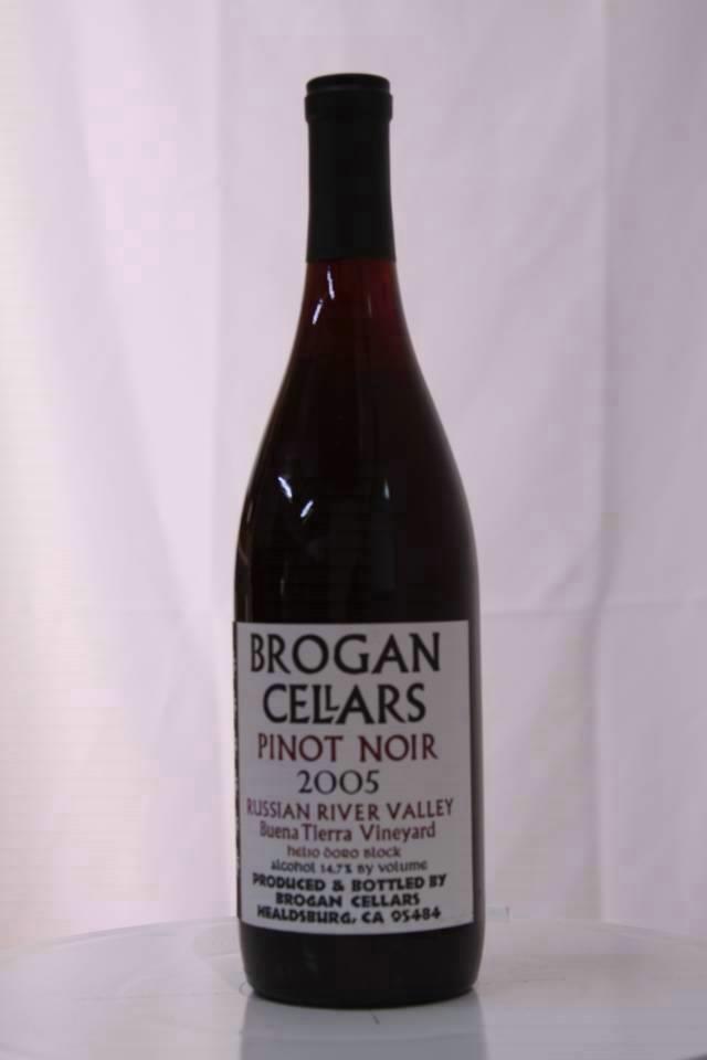 Brogan Cellars Pinot Noir Buena Tierra Vineyard Helio Doro Block 2005