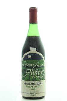 Alpine Vineyards Pinot Noir Estate Vintage Select 1985