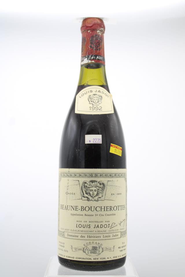 Louis Jadot (Domaine des Heritiers Louis Jadot) Beaune Les Boucherottes 1992