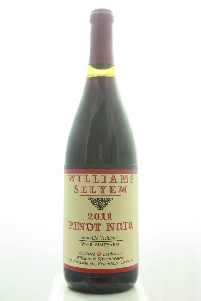 Williams Selyem Pinot Noir Weir Vineyard 2011