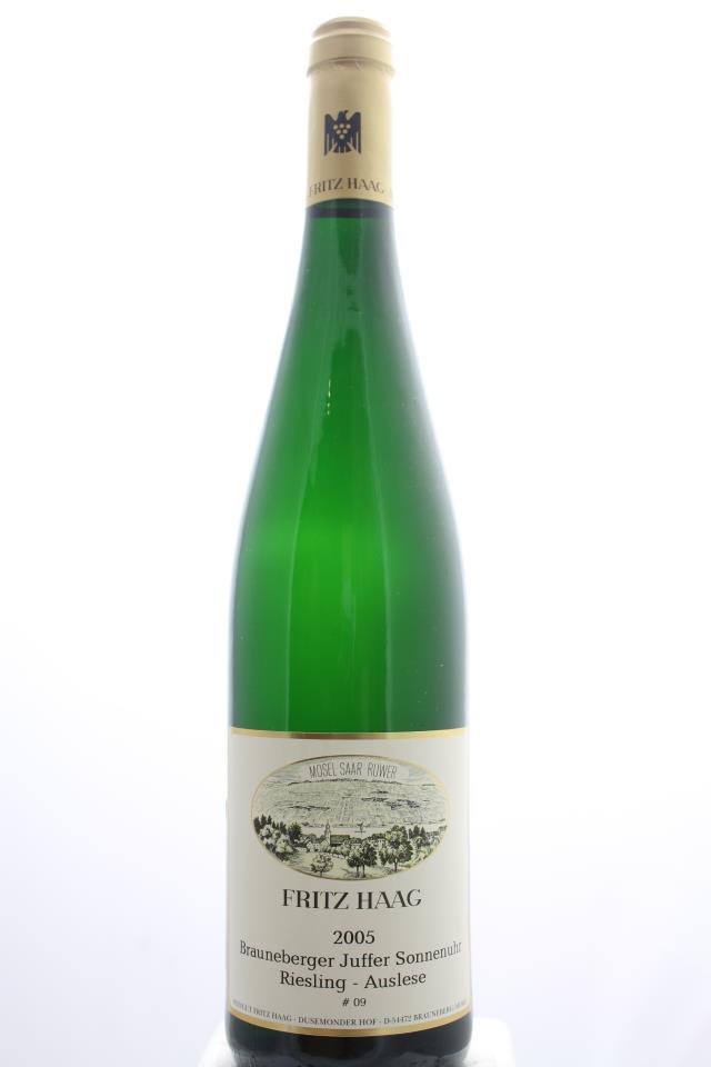 Fritz Haag Brauneberger Juffer-Sonnenuhr Riesling Auslese Goldkapsel #09 2005