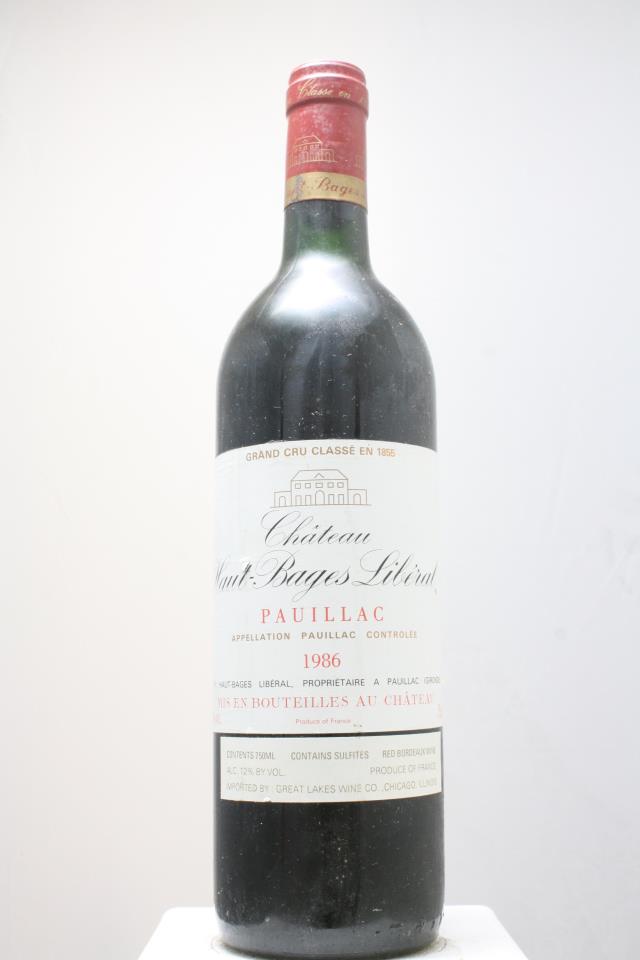 Haut-Bages Libéral 1986