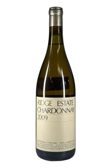 Shale Ridge Winery Ridge Vineyards Chardonnay Monte Bello Vineyard 2009 — Lot 1849 ...