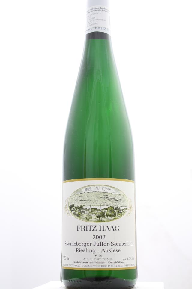 Fritz Haag Brauneberger Juffer-Sonnenuhr Riesling Auslese #06 2002
