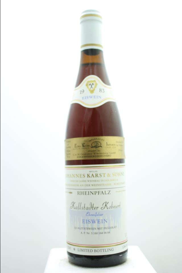 Johannes Karst & Söhne Kallstadter Kobnert Ehrenfelser Eiswein #04 1983