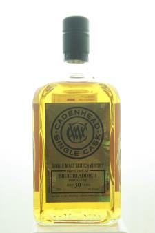 Bruichladdich Distillery Cadenhead Single Malt Scotch Whisky Single Cask 30-Years-Old 1988