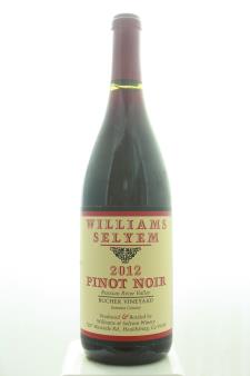 Williams Selyem Pinot Noir Bucher Vineyard 2012