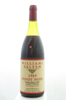 Williams Selyem Pinot Noir Rochioli Vineyard 1989