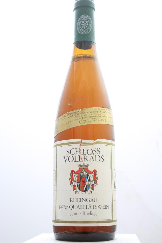 Schloss Vollrads Rheingau Riesling Grün #05 1977