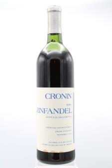 Cronin Vineyards Zinfandel 1980