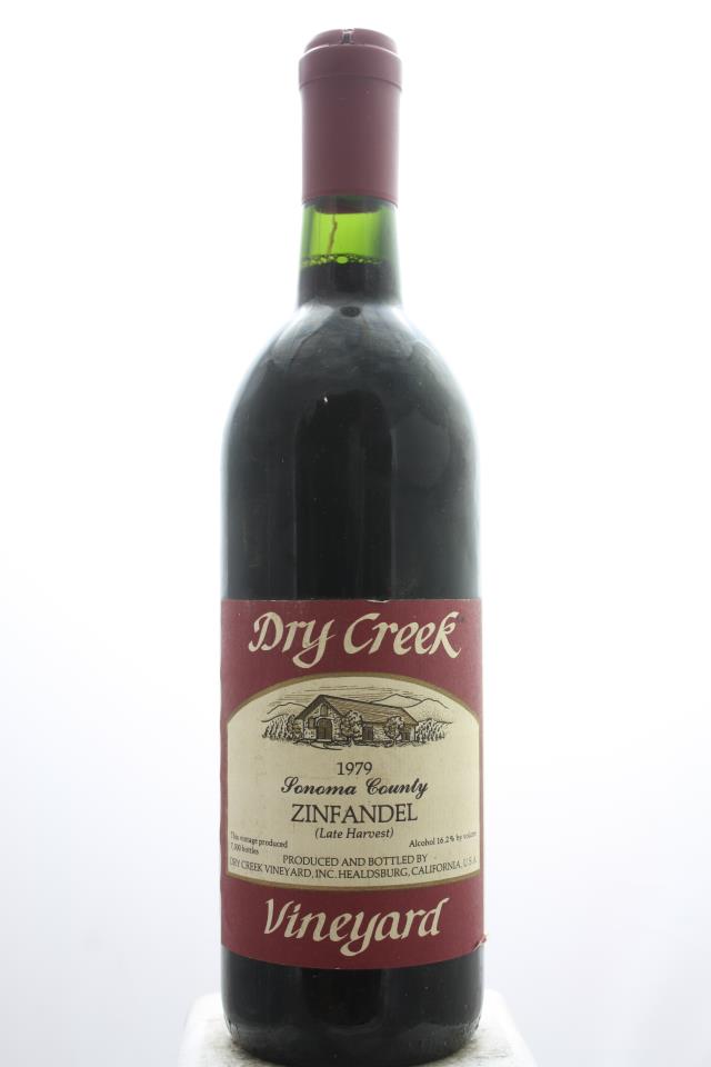 Dry Creek Vineyards Zinfandel Late Harvest Sonoma County 1979