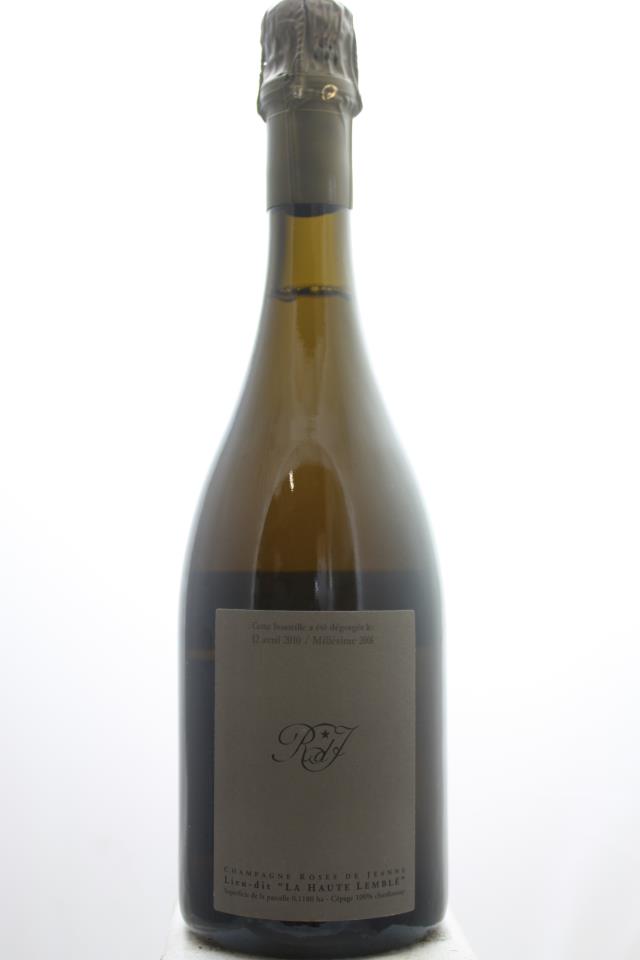 Cédric Bouchard Roses de Jeanne Blanc de Blancs La Haute Lemblé Brut 2006