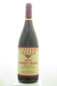 Williams Selyem Pinot Noir Mendocino County 2001