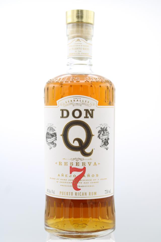 Don Q Puerto Rican Rum Gran Reserva Anejo Aged-7-Years NV