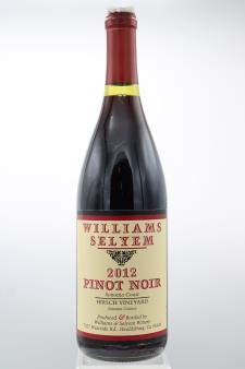 Williams Selyem Pinot Noir Hirsch Vineyard 2012