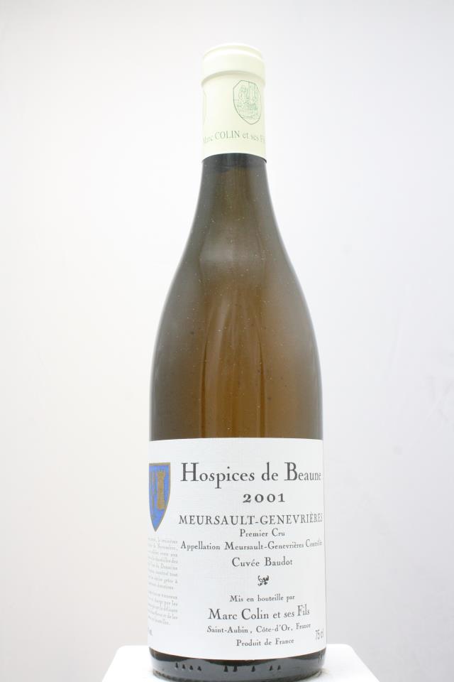 Marc Colin et ses Fils Meursault Genevrières Hospices de Beaune Cuvée Baudot 2001