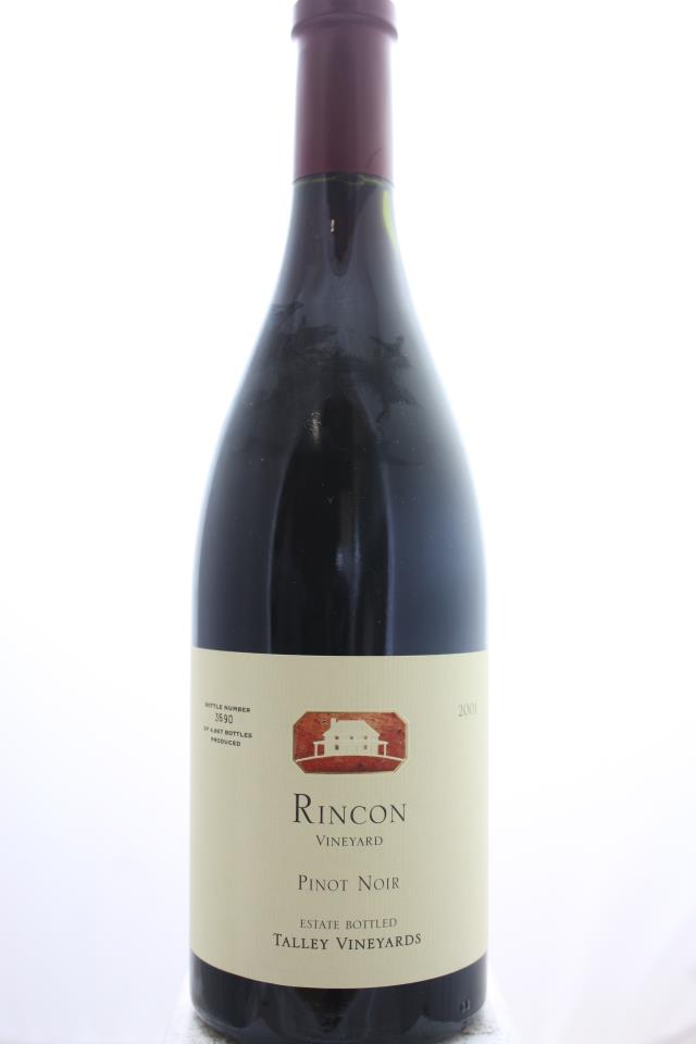 Talley Pinot Noir Estate Rincon Vineyard 2001