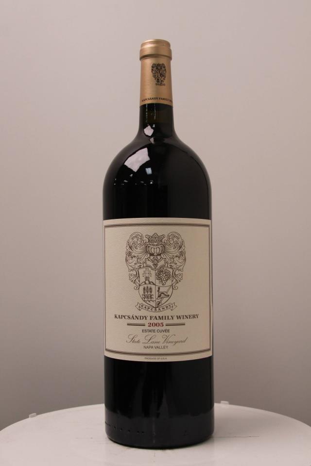 Kapcsandy Family Winery Proprietary Red State Lane Vineyard 2005