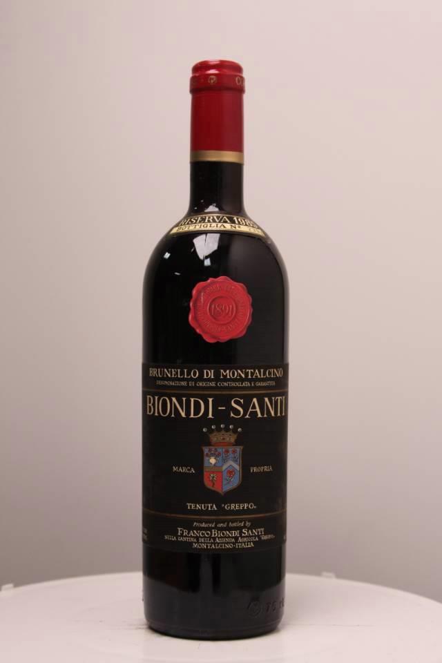 Biondi Santi Brunello di Montalcino Riserva Il Greppo 1985