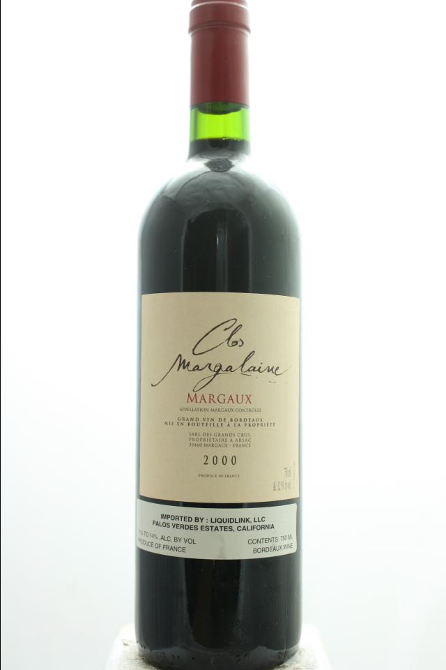 Clos Margalaine 2000