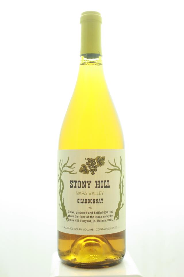 Stony Hill Vineyard Chardonnay Napa Valley 1987