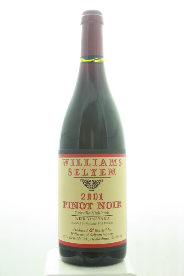 Williams Selyem Pinot Noir Weir Vineyard 2001