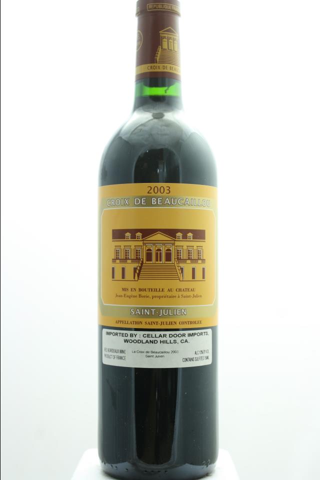 La Croix de Beaucaillou 2003