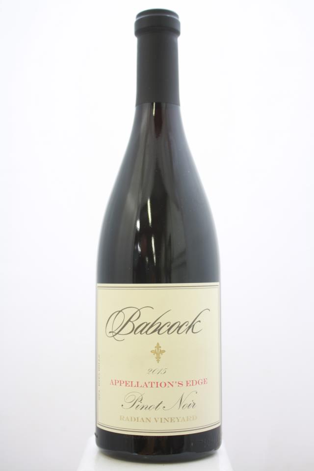 Babcock Pinot Noir Appellation's Edge Radian Vineyard 2015
