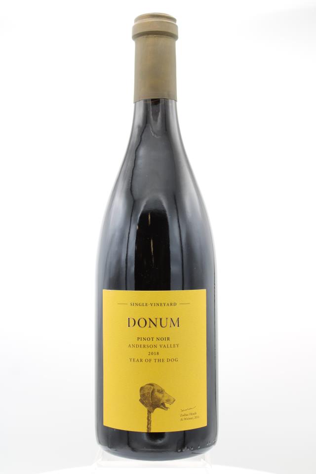 Donum Pinot Noir Estate Anderson Valley Single Vineyard 2018