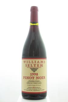 Williams Selyem Pinot Noir Hirsch Vineyard 1998