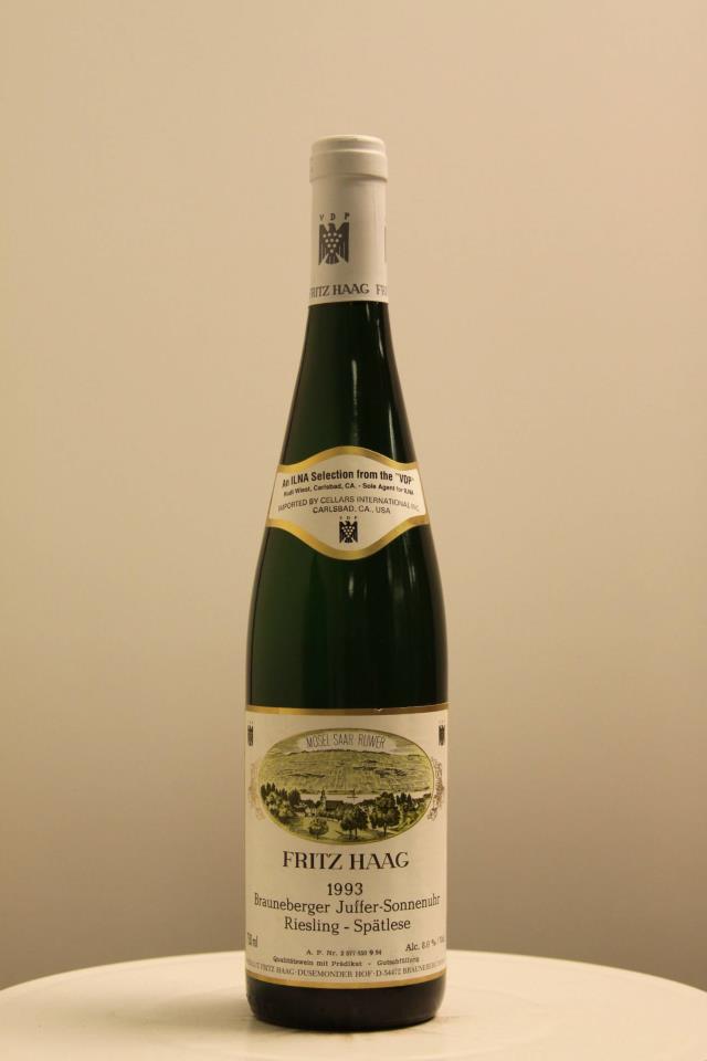 F. Haag Brauneberger Juffer Sonnenuhr Spatlese 1993