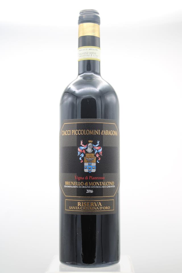 Ciacci Piccolomini d`Aragona Brunello di Montalcino Vigna di Pianrosso Santa Caterina d'Oro Riserva 2016