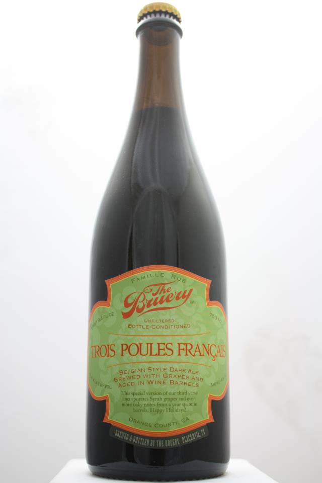 The Bruery Trois Poules Francais Belgian-Style Dark Ale Brewed with Grapes and Aged in Wine Barrels 2011