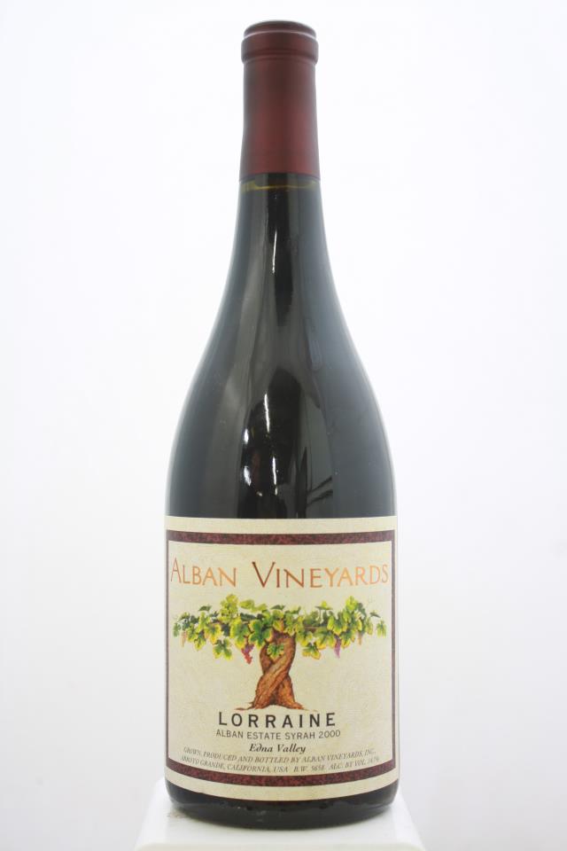 Alban Vineyards Syrah Estate Lorraine Vineyard 2000