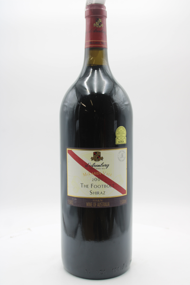 d'Arenberg Shiraz The Footbolt 2001