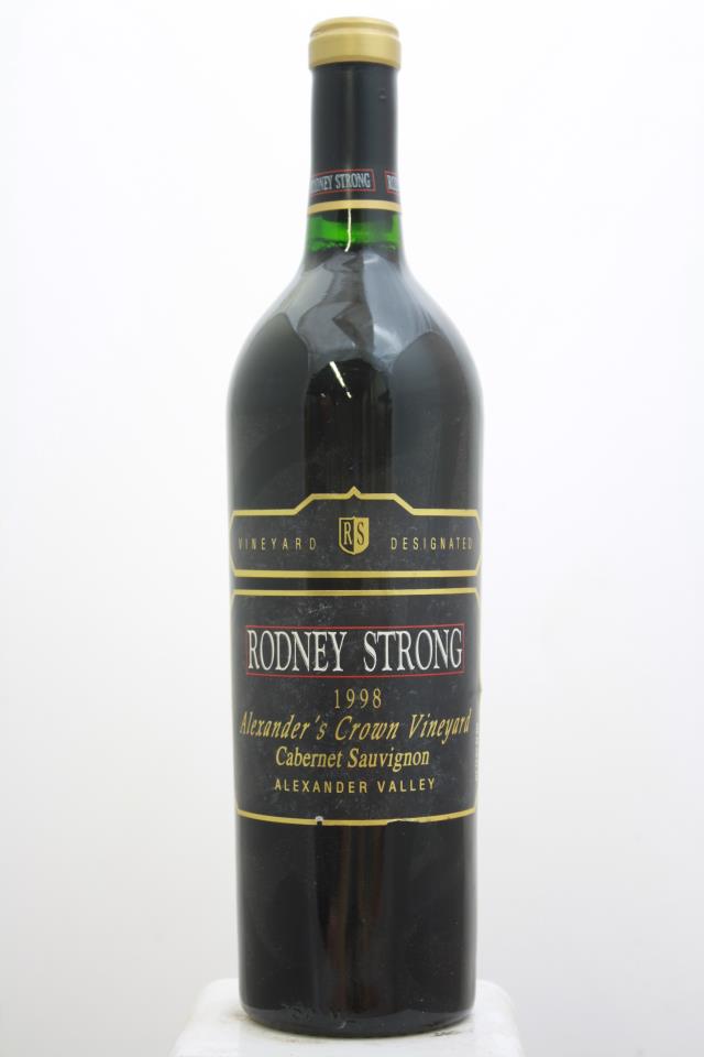 Rodney Strong Cabernet Sauvignon Alexander's Crown Vineyard 1998