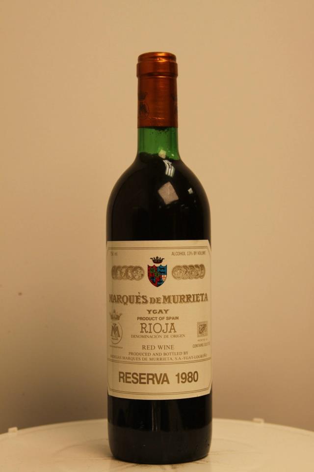 Marques de Murrieta Castillo Ygay Rioja Reserva 1980